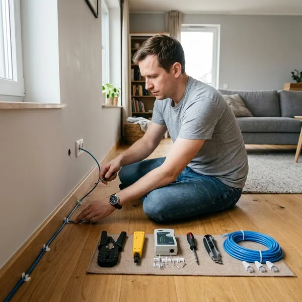 Métodos para pasar cable Ethernet por casa