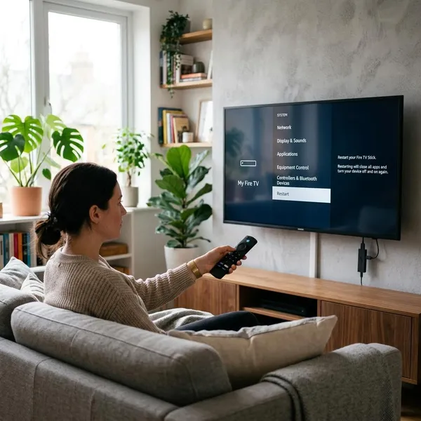 Resetear con el mando del televisor