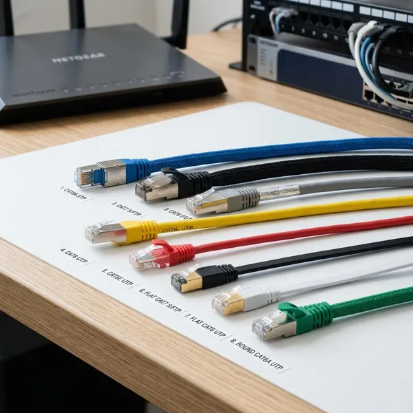 Tipos de cable Ethernet por blindaje y formato